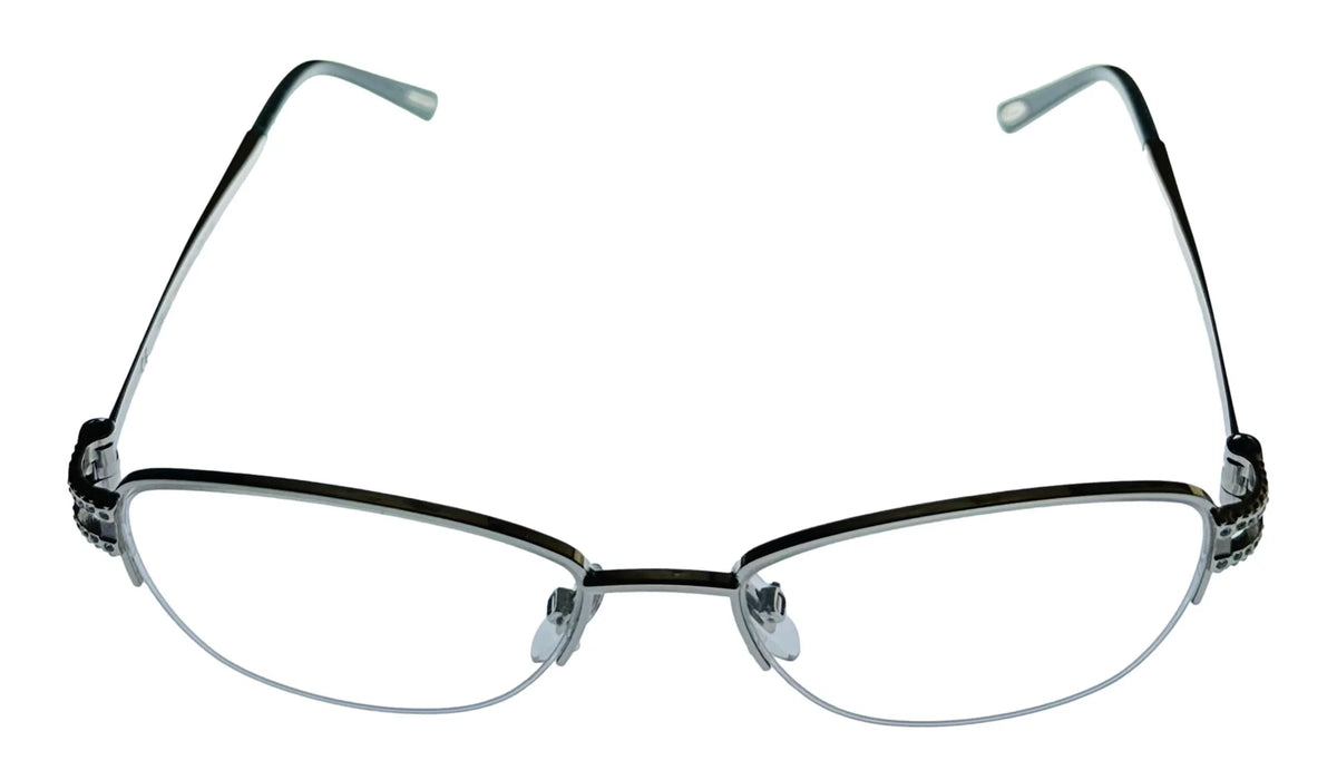 Rimless 579Y VCH052S Metal 52mm Plate Eyewear Square Silver Women's Chopard