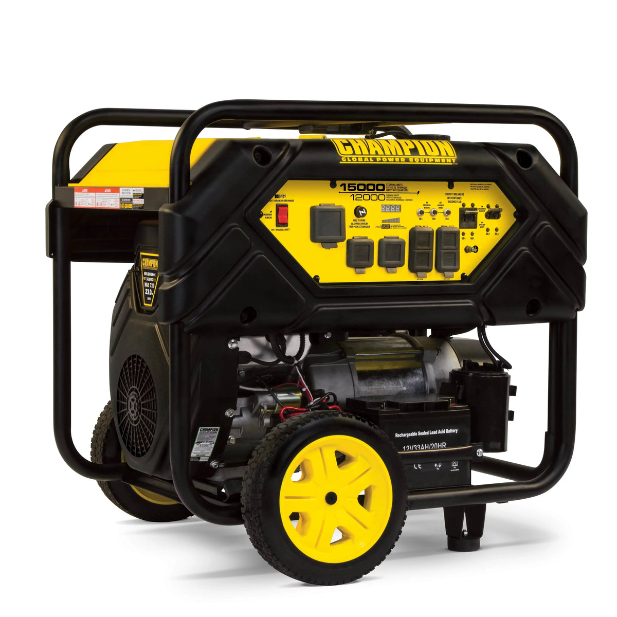 Watts Portable Hook 15,000/12,000 Generator Start Equipment Champion with Power and Lift Electric
