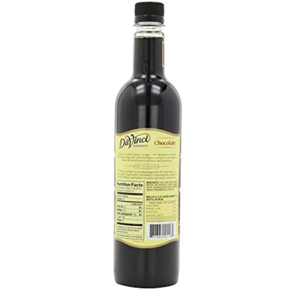 Davinci Syrup Bottle Gourmet Chocolate 750Ml Plastic Flavor - Davinci Classic 13306